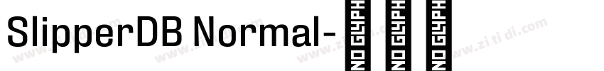SlipperDB Normal字体转换